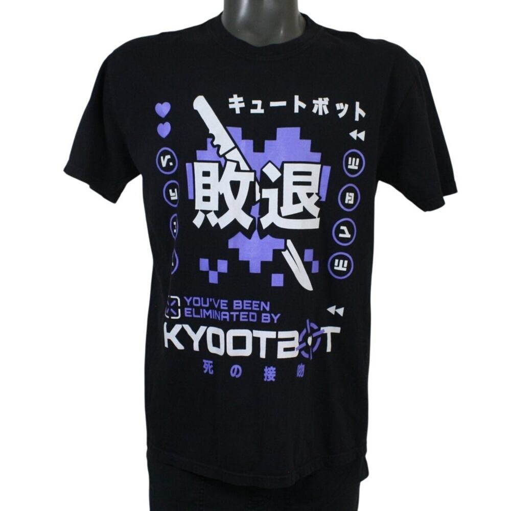 Cyberdog Colours Kyootbot T Shirt Mens L Black Japanese Rave Cyberpunk